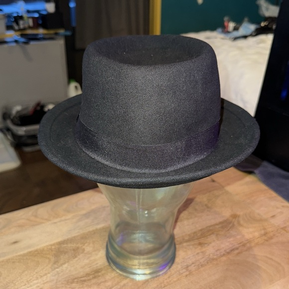 Black men’s fedora adjustable size - Picture 4 of 7